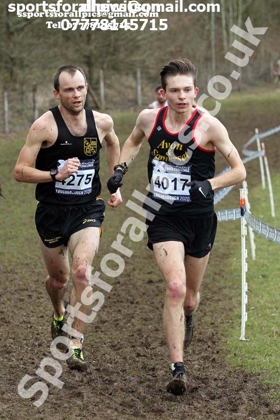 Senior men, 2020 British Athletics Inter Counties Cross Country Champs., Prestwold Hall, Loughborough. Photo: David T. Hewitson/Sports for All Pics